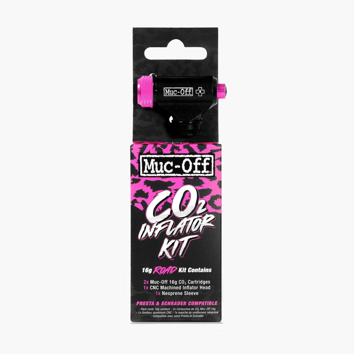 Muc-Off Road Inflator Kit – (2 x 16g Co2 & Inflator Head)