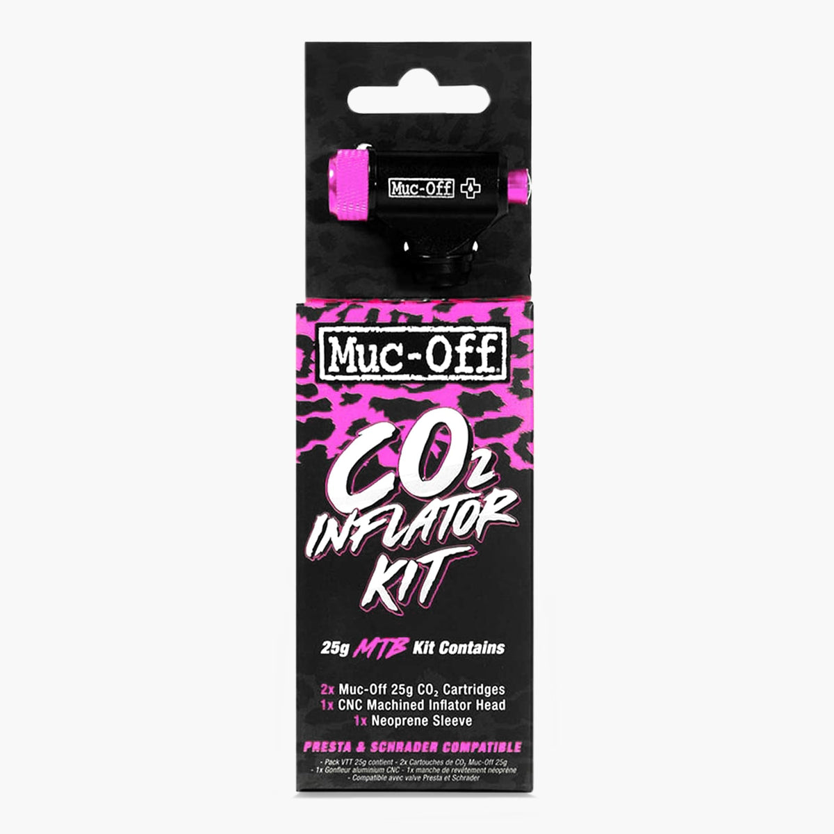 Muc-Off MTB  Inflator Kit – (2 x 25g Co2 & Inflator Head)