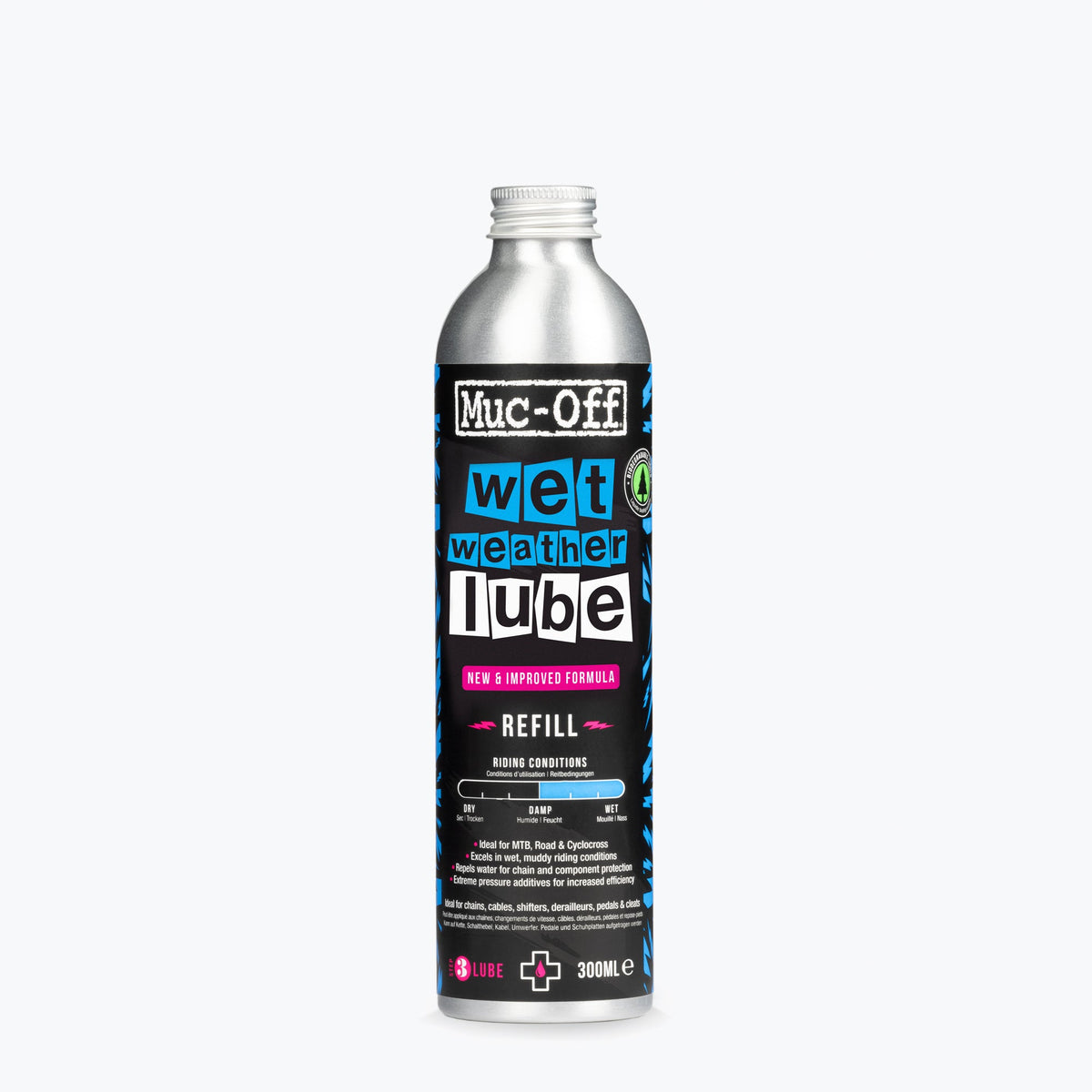 Muc-Off Bicycle Wet Weather Lube Refill Bottle 300ml