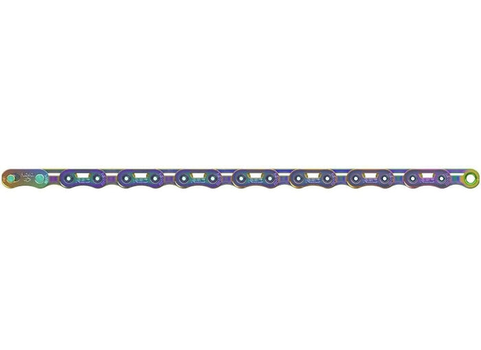 SRAM RED E1  Chain Red E1 Flattop  w/PowerLock 12 speed Rainbow