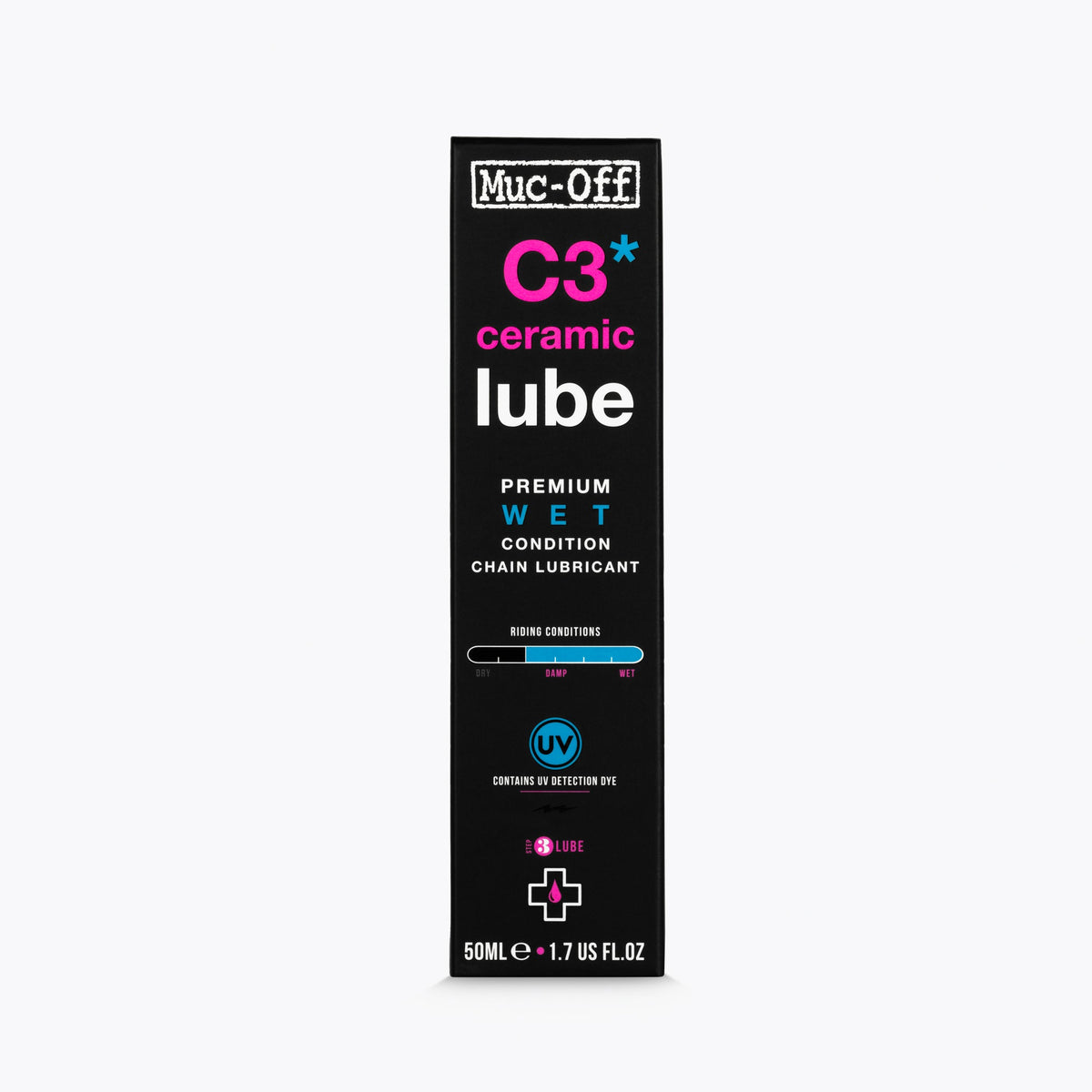 Muc-Off C3 Ceramic Wet Weather Lube Bottle 120ml