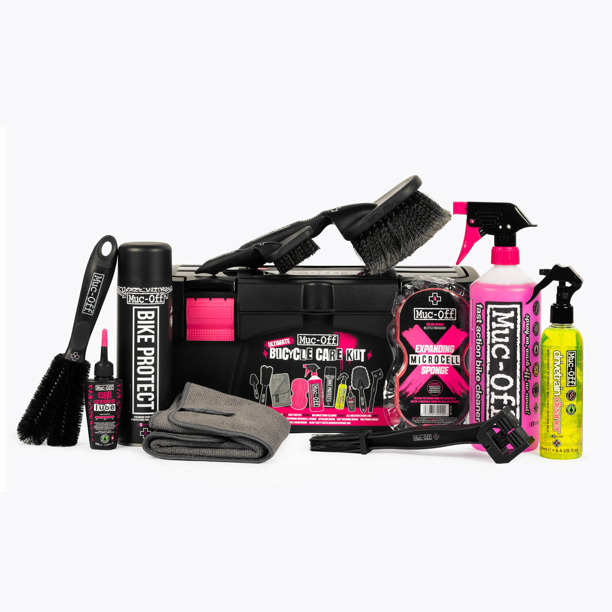 Muc-Off Ultimate Bicycle Cleaning 11 Piece Kit-Clean, Protect, Lube