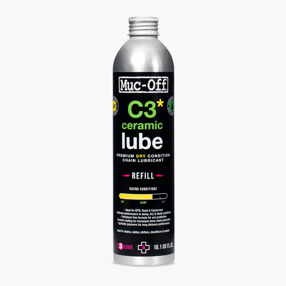 Muc-Off C3 Ceramic Dry Lube Refill Bottle 300ml