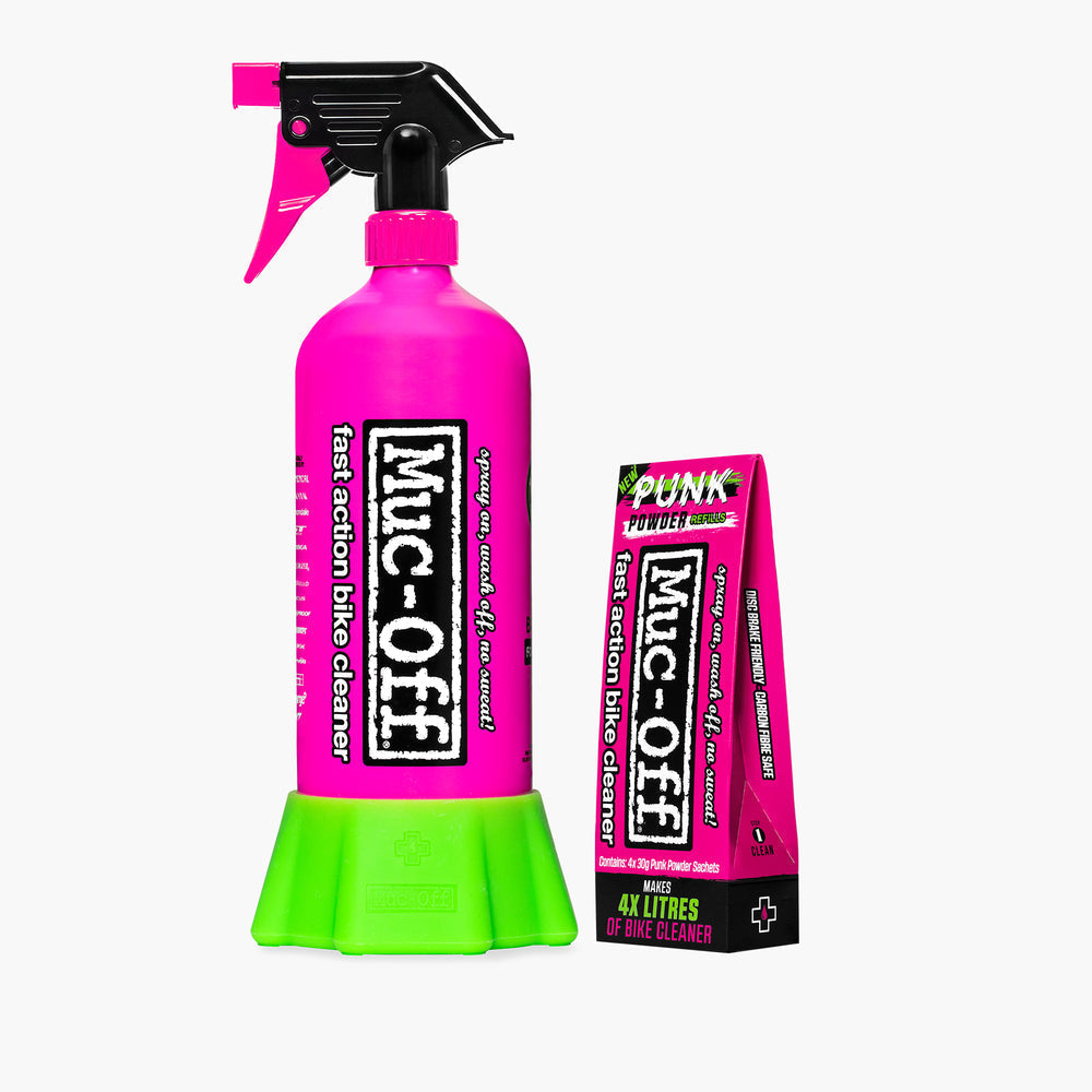 Muc-Off Bottle of Life Bundle 4 Ltr Cleaner -Punk Powder Sachets x2