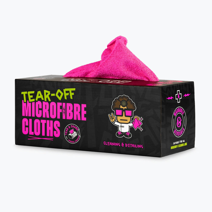 Muc-Off Microfibre Tear Off Cloths 30 x 30cm (1 roll of 50)